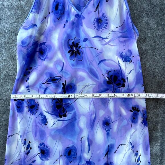 Bali Studio Slip Nightie Dress L Sheer Flowy Lightweight Fairy Romantic Whimsy - Picture 4 of 6